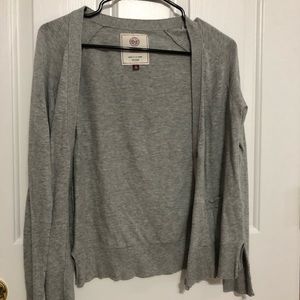 Simple gray cardigan